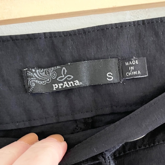 prAna Bliss Knickers Women's-Black Pockets Activewear Trekking Hiking Sz S - Picture 6 of 10